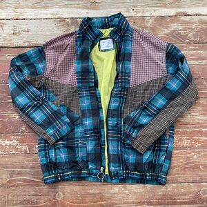 Bundle 3 for 50% off Urban Outfitters Multi-Plaid Nylon Windbreaker